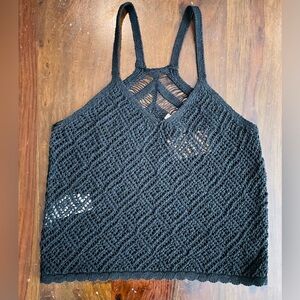 MANGO- Black Crochet Women’s Size Small